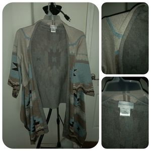 Native print vest